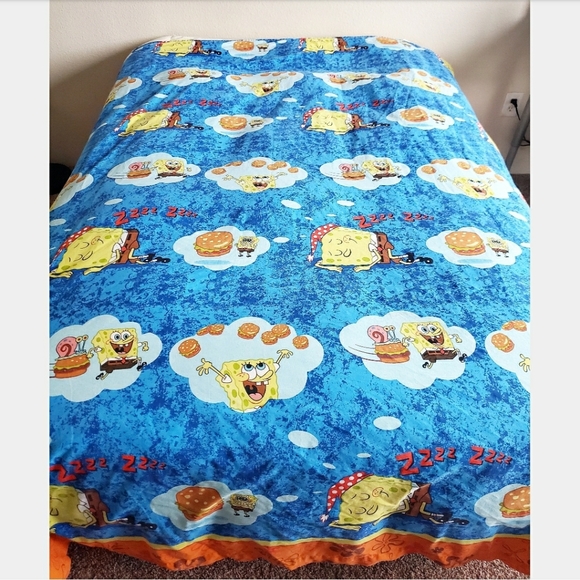 Nickelodeon Bedding Spongebob Sleepypants Twin Flat Sheet Poshmark